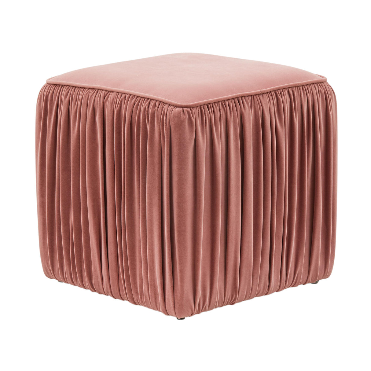 Morgan Mauve Pleated Ottoman