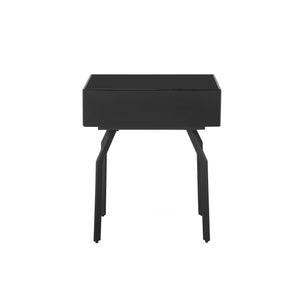 "Santana Black Glass Side Table "