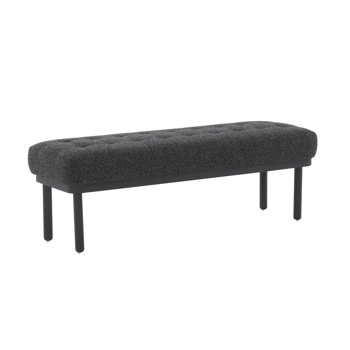 Olivia Black Boucle Bench