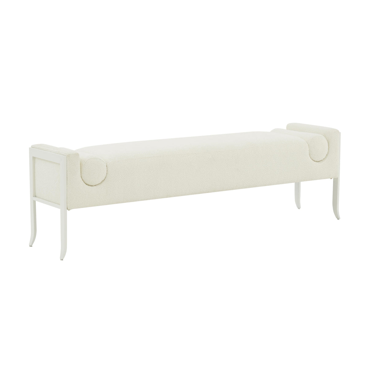 Ines Cream Boucle Bench