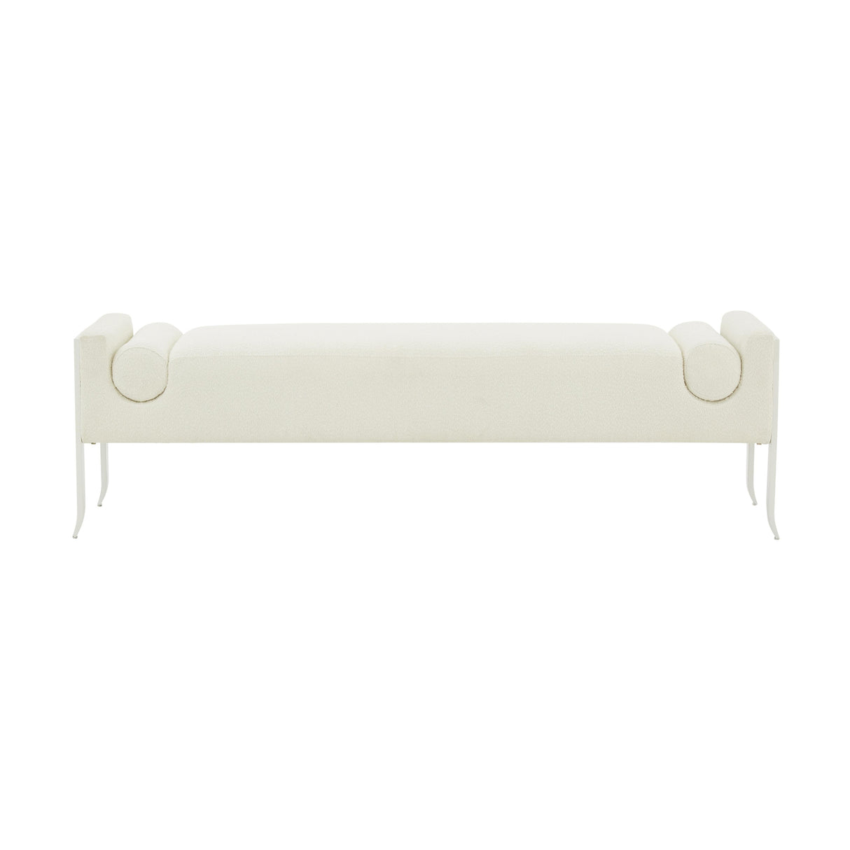 Ines Cream Boucle Bench