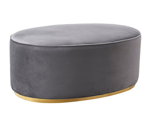 Scarlett Grey Ottoman