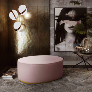 Scarlett Blush Ottoman