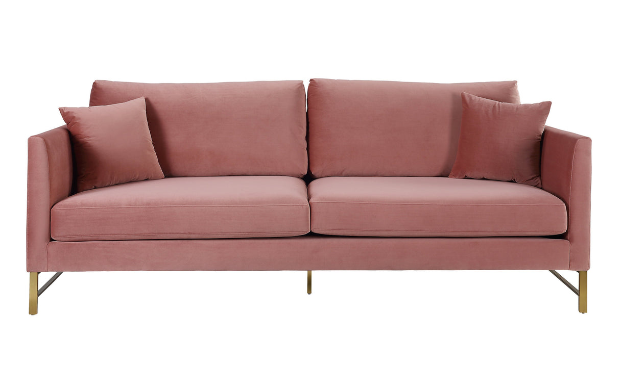 Massi Rose Velvet Sofa