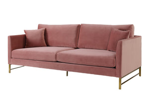 Massi Rose Velvet Sofa