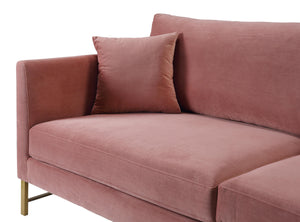 Massi Rose Velvet Sofa