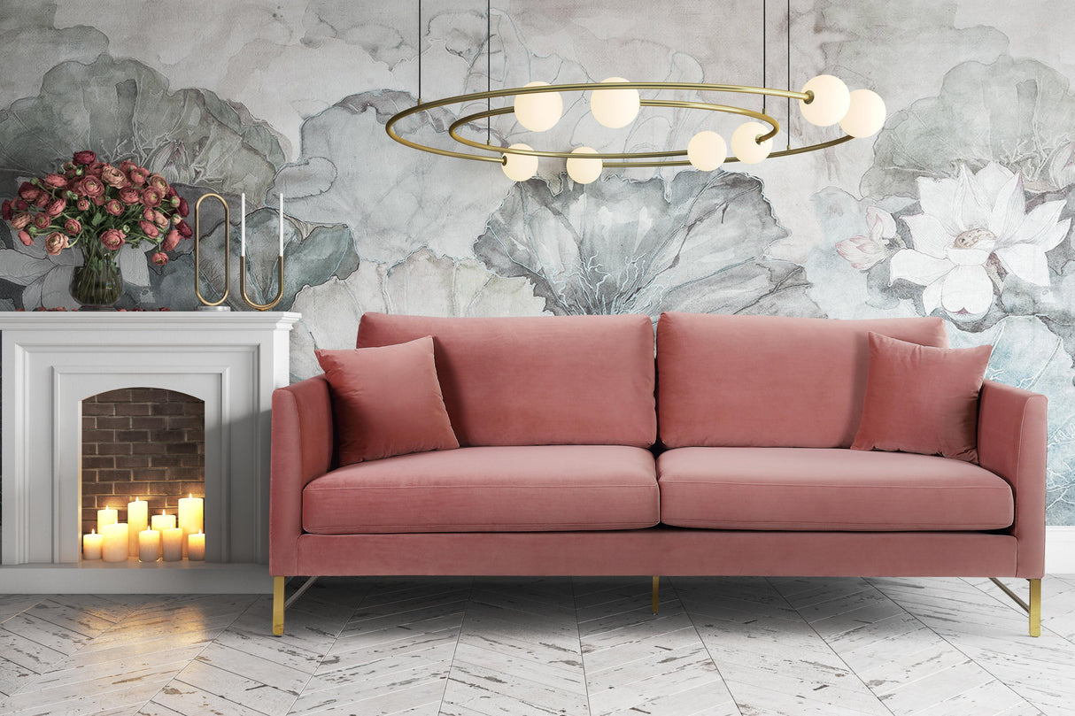 Massi Rose Velvet Sofa