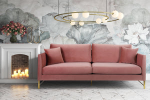 Massi Rose Velvet Sofa