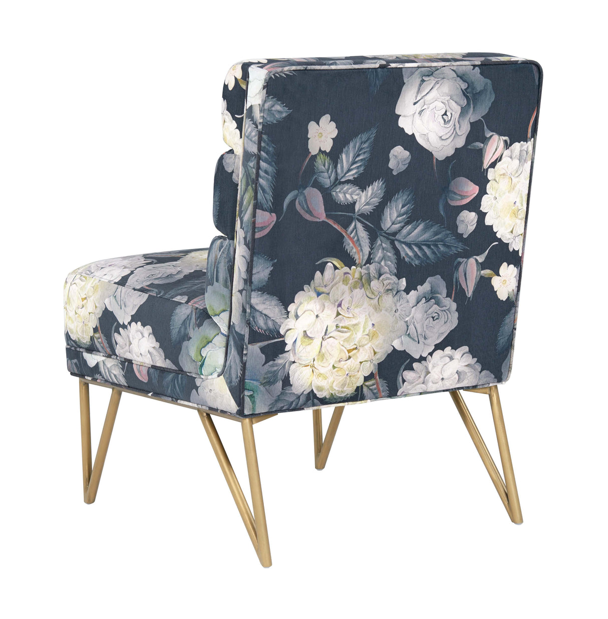 Kelly Floral Velvet Chair