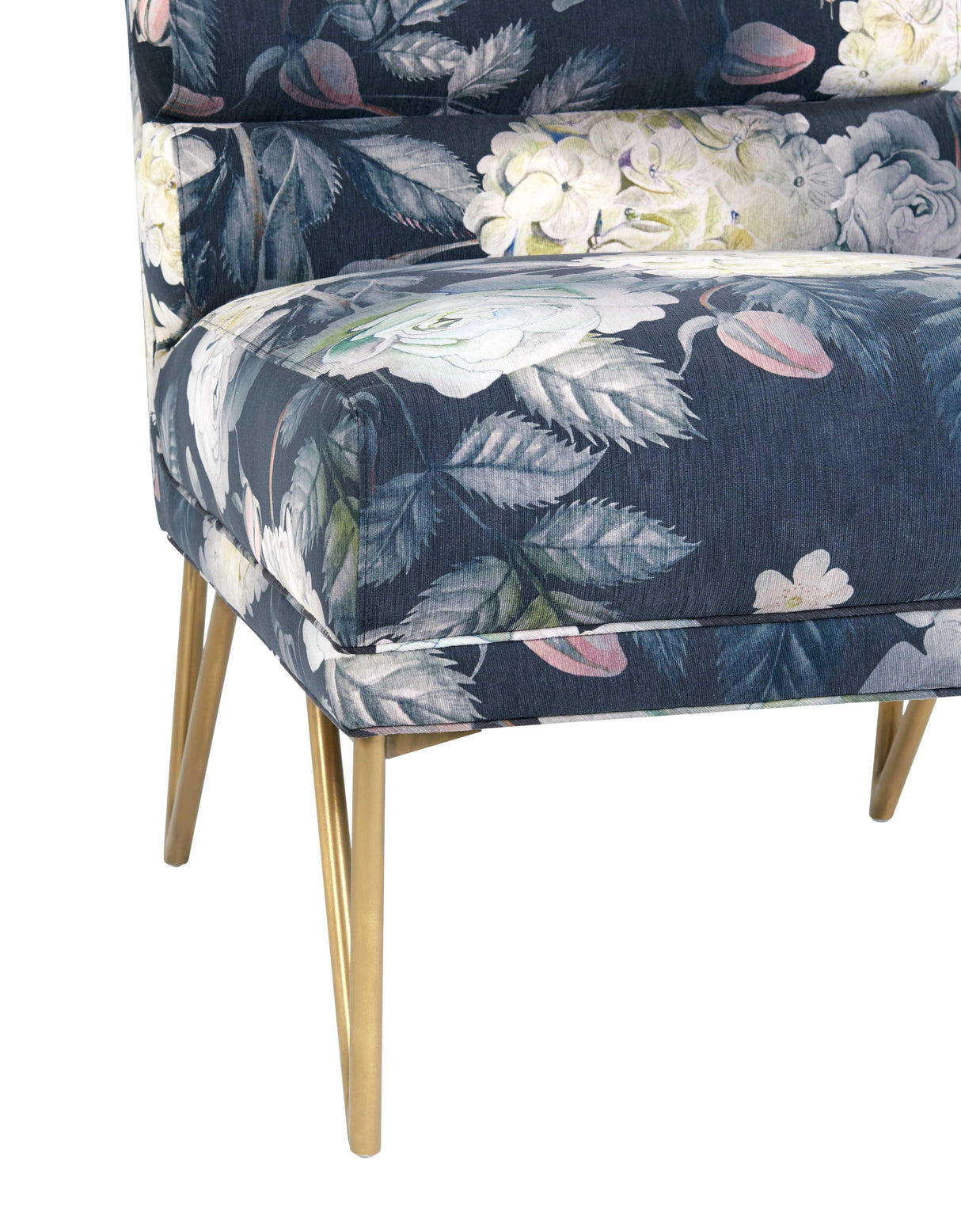 Kelly Floral Velvet Chair