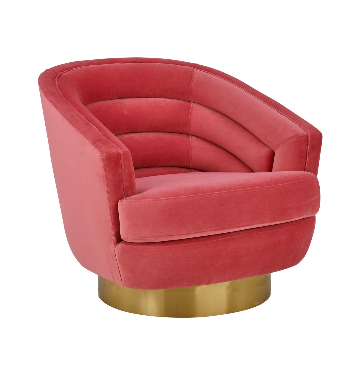 Canyon Hot Pink Velvet Swivel Chair