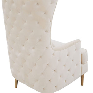 Alina Cream Tall Tufted Back Chair