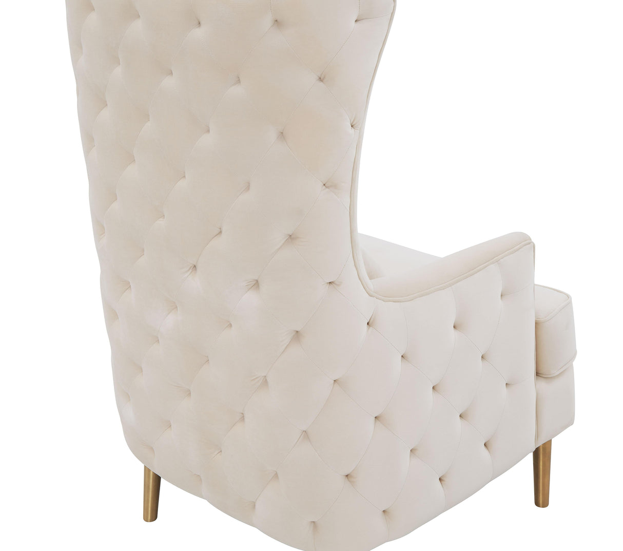 Alina Cream Tall Tufted Back Chair