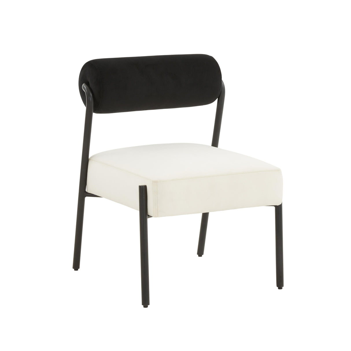 Jolene Cream Velvet Accent Chair