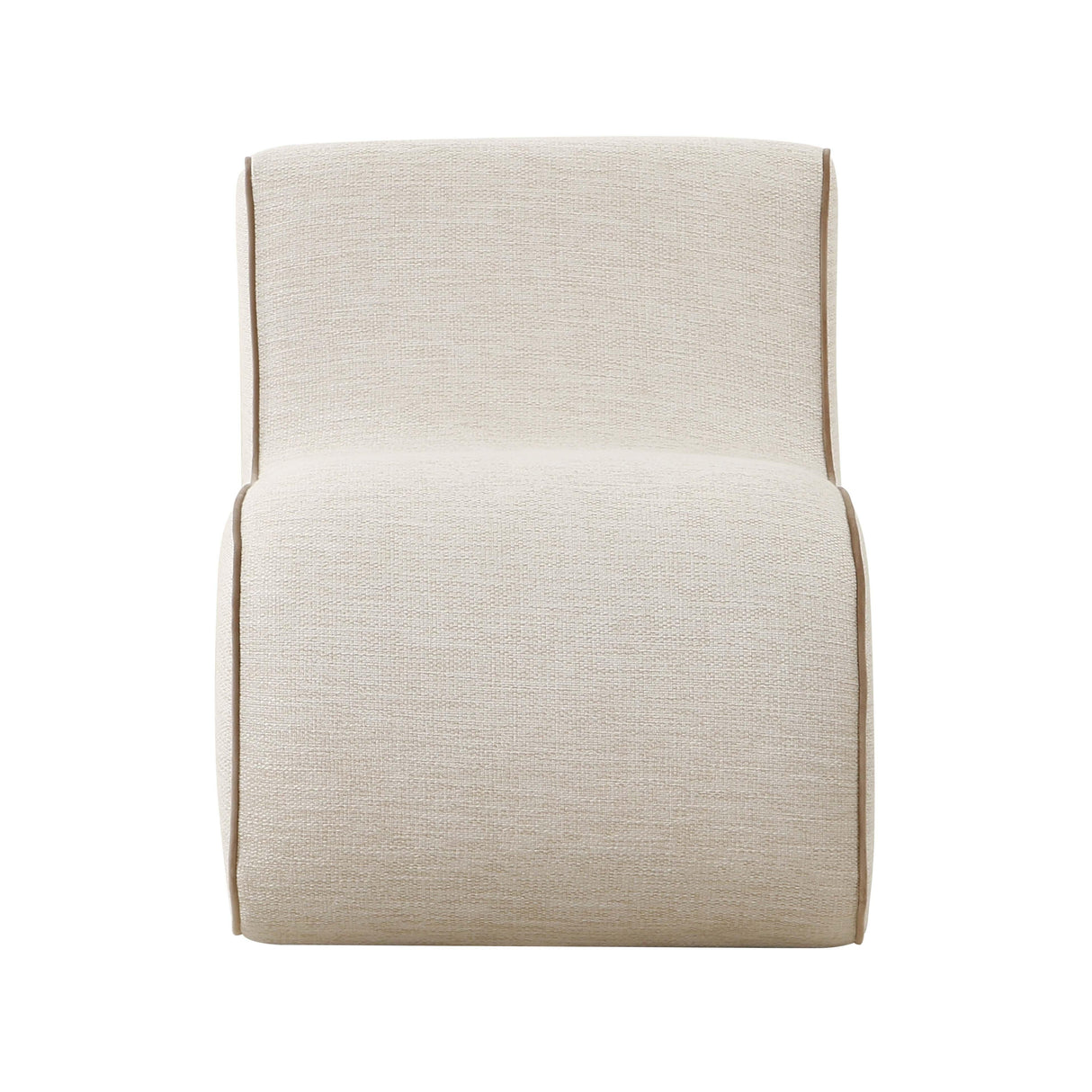 "Senna Cream Basketweave Accent Chair "