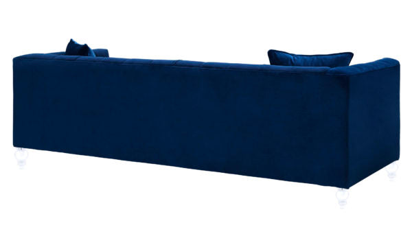 Bea Navy Velvet Sofa