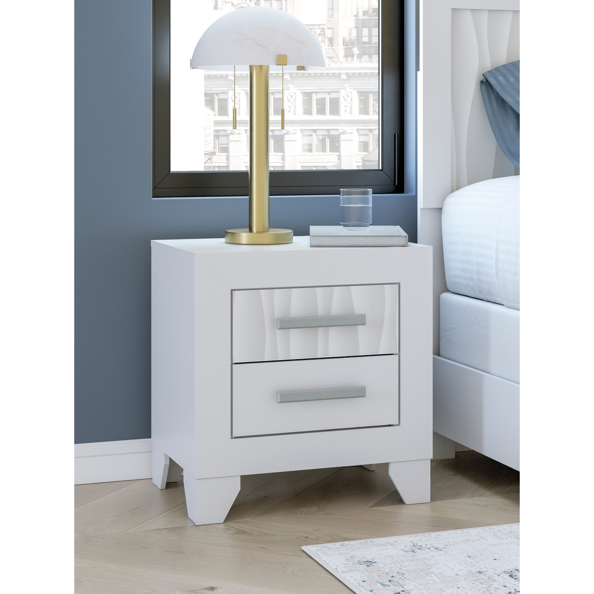 Druchalla Two Drawer Night Stand