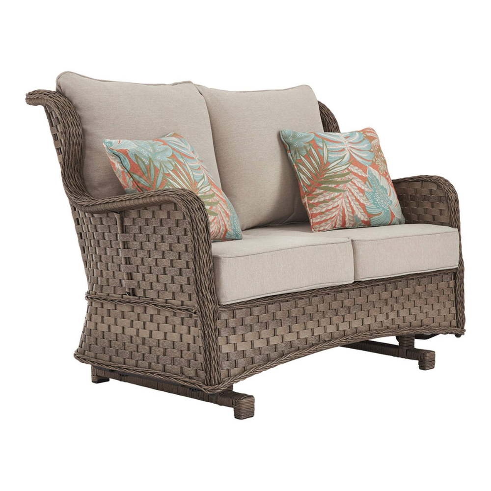 Clear Ridge Glider Loveseat with Cushion