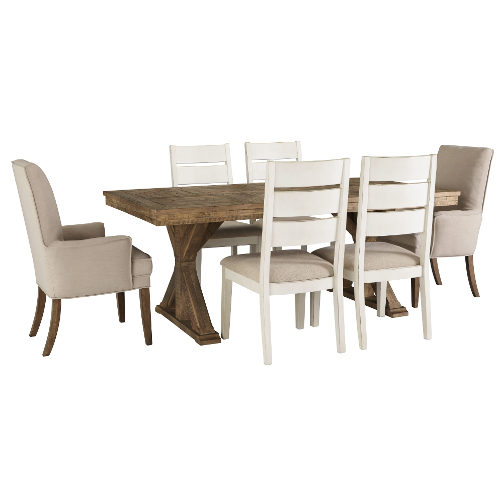 Grindleburg Dining Table and 6 Chairs Set