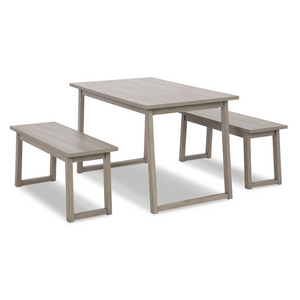 Loratti Dining Table and Benches (Set of 3)