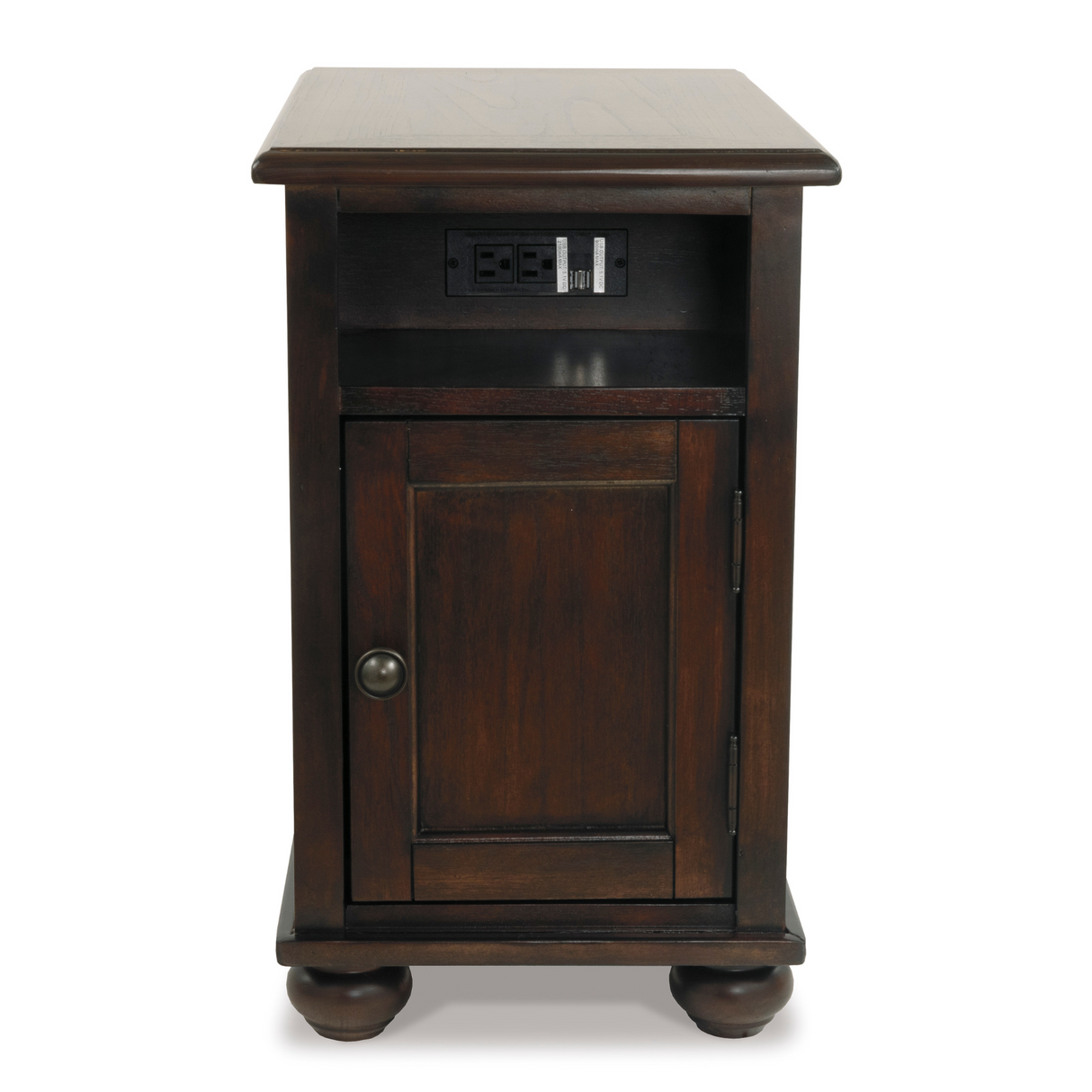 Barilanni Chairside End Table with USB Ports & Outlets