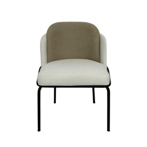 All Fabric Matte Black Dining Chair