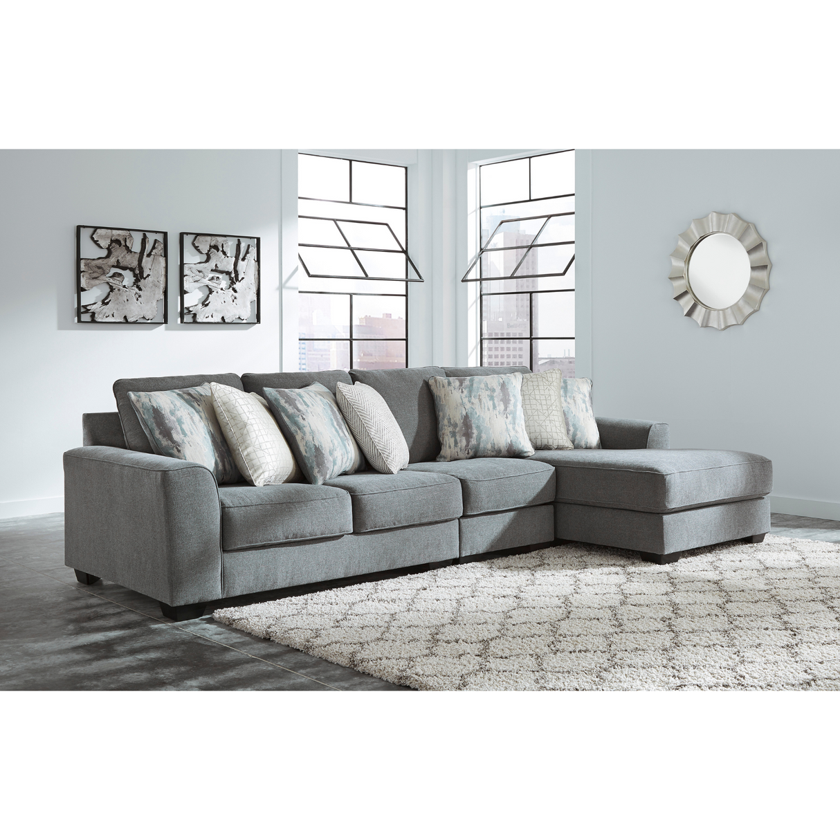 Castano 3-Piece Sectional with Chaise