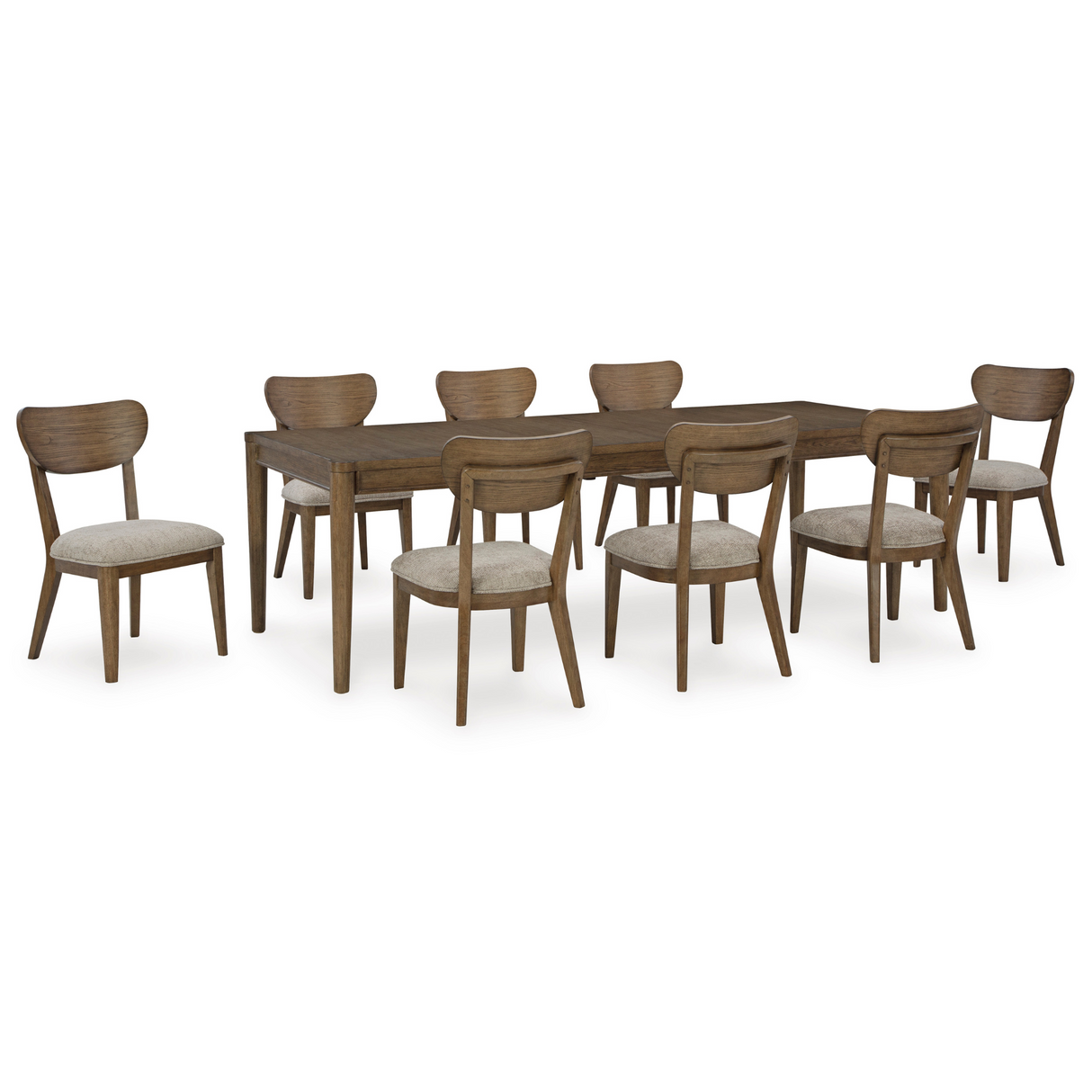 Roanhowe Dining Set No Server 8 Chairs