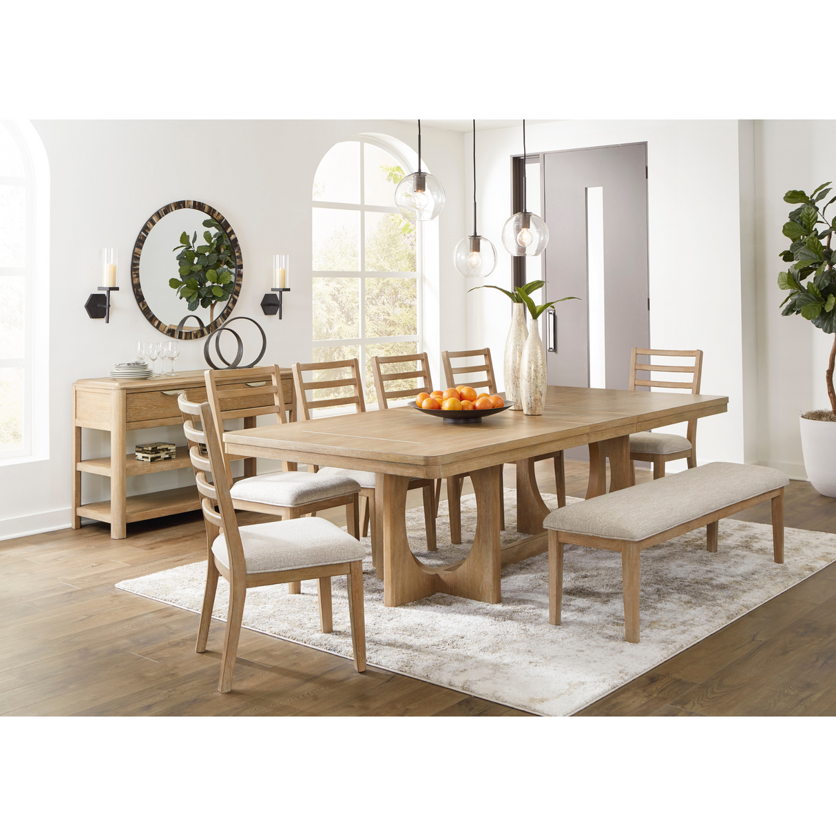 Rencott Dining Set W/Server