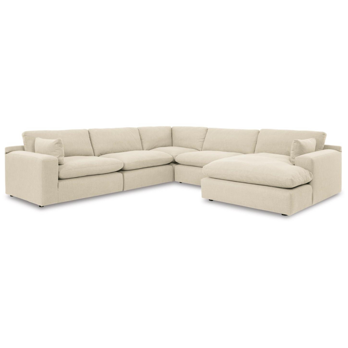 Elyza 5-Piece Sectional with RAF Chaise