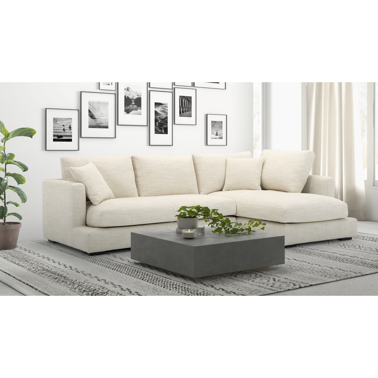 Luxembourg Beige Sectional