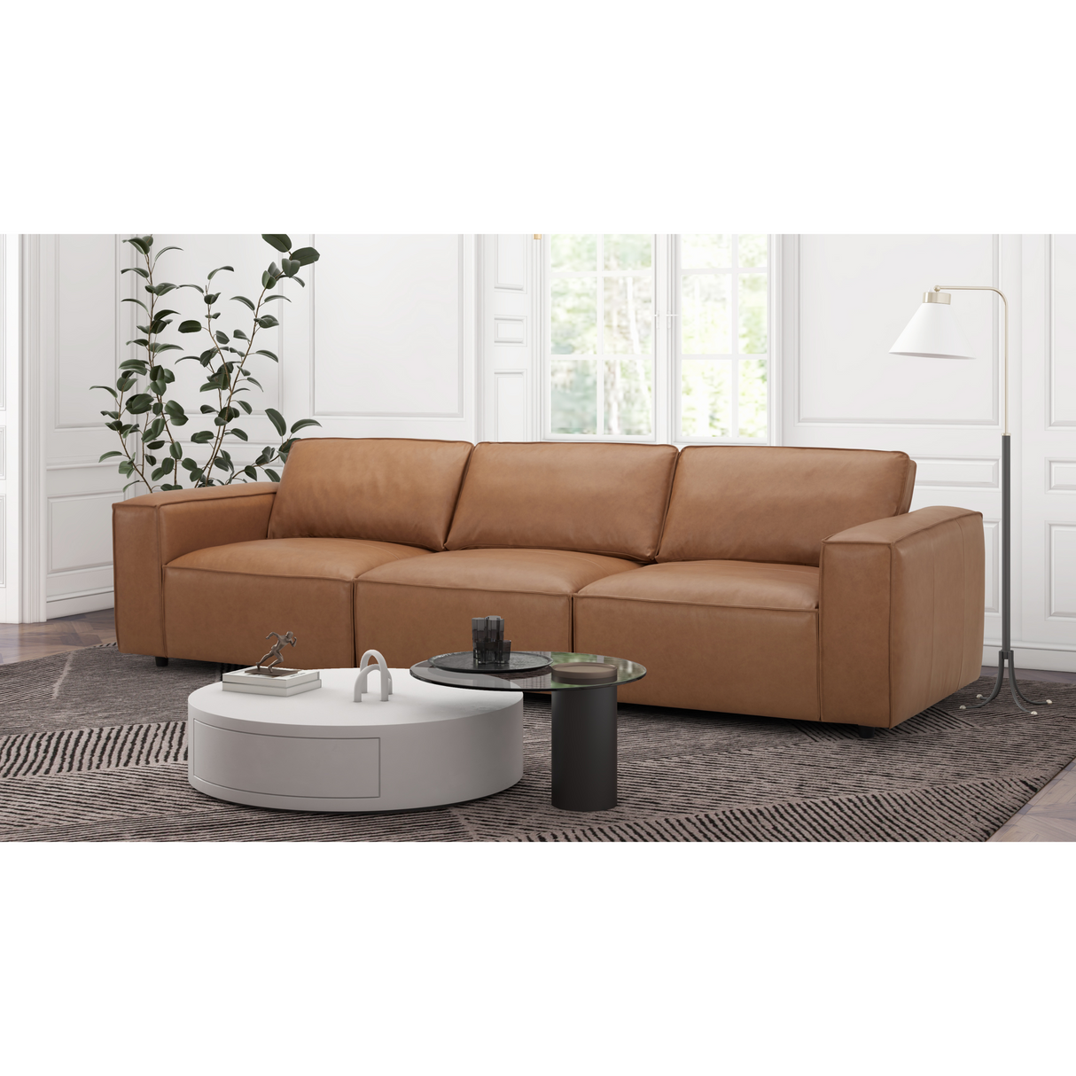 Bremen Brown 3 Seater Sofa