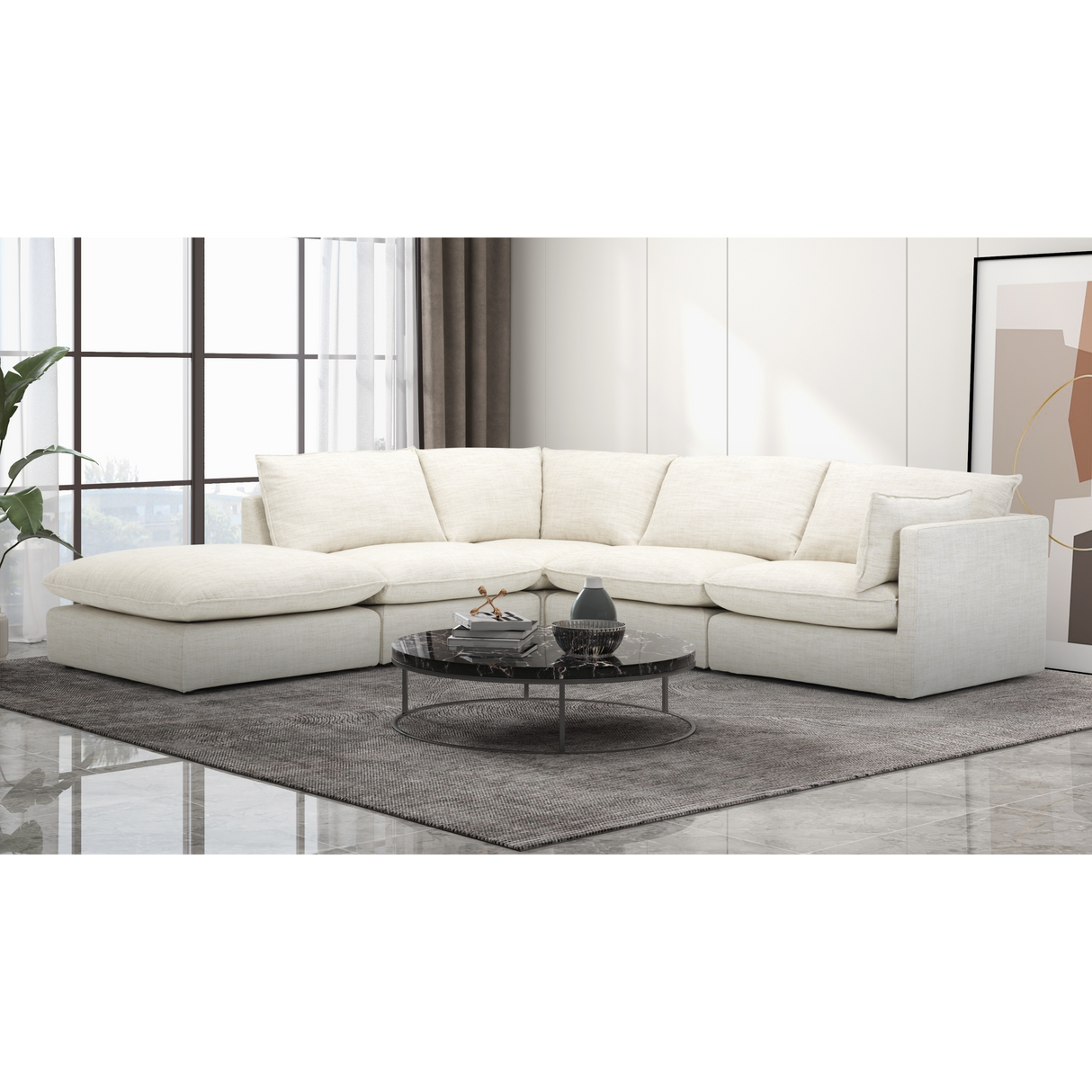 Bologna Beige Sectional