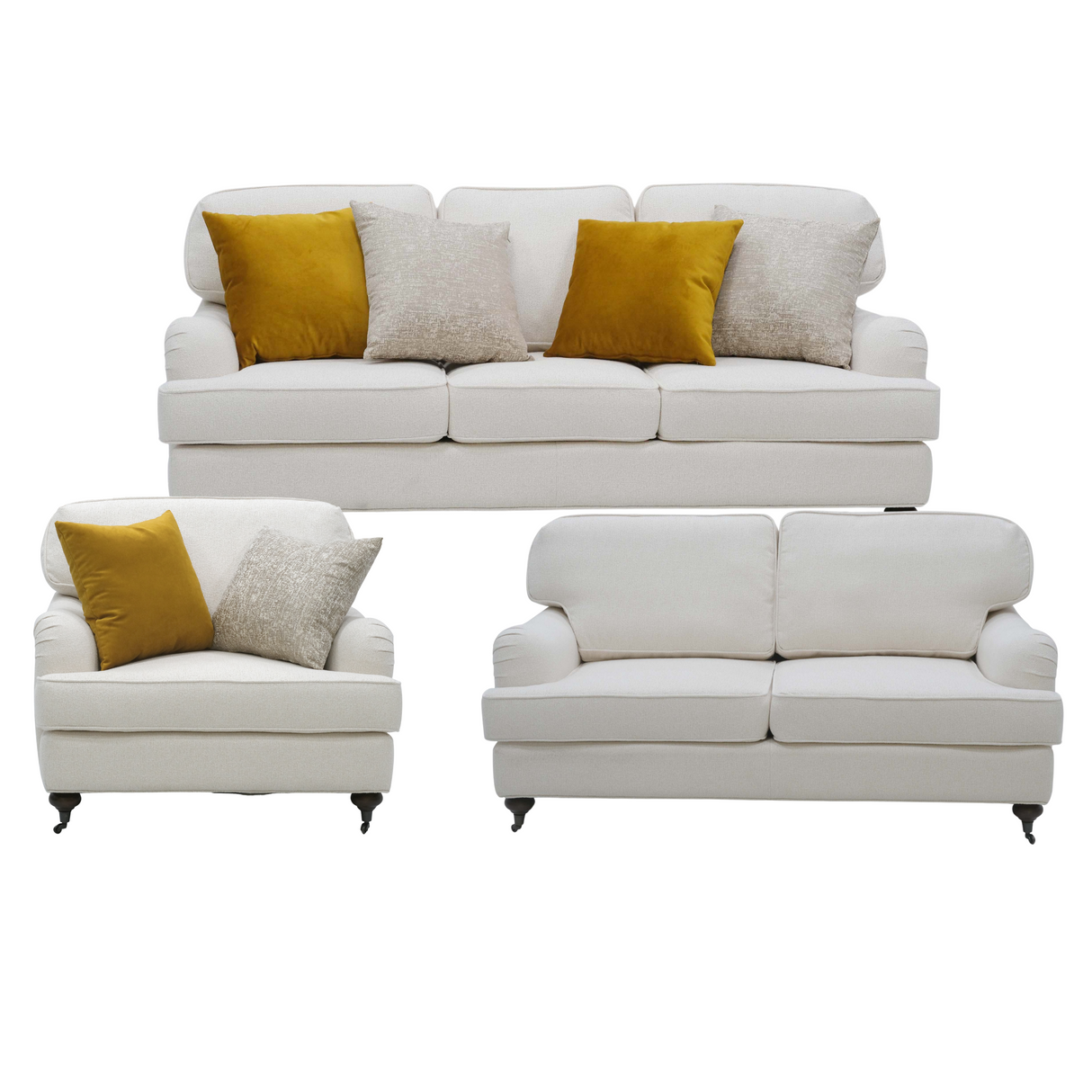 Classy Beige Sofa Set