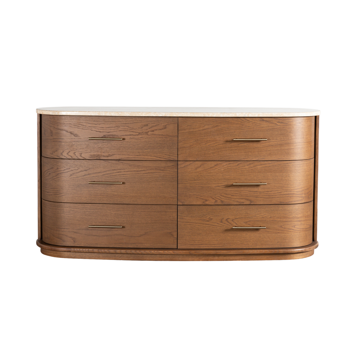 Warner Light Brown 6-Drawer Dresser