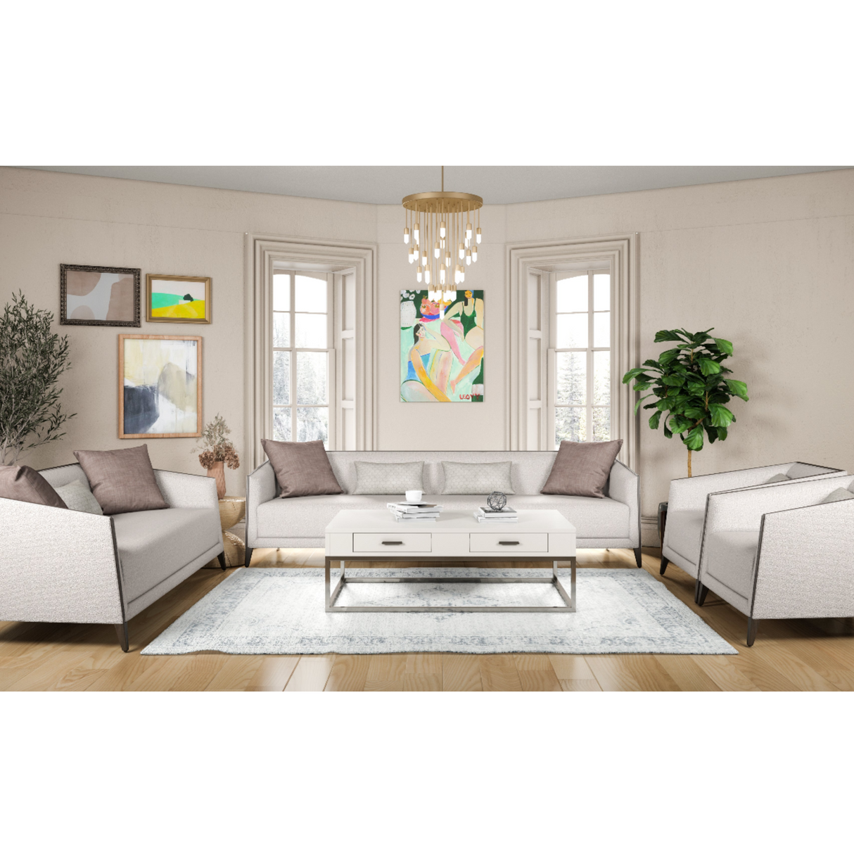 Prestige Cream Living Room Set