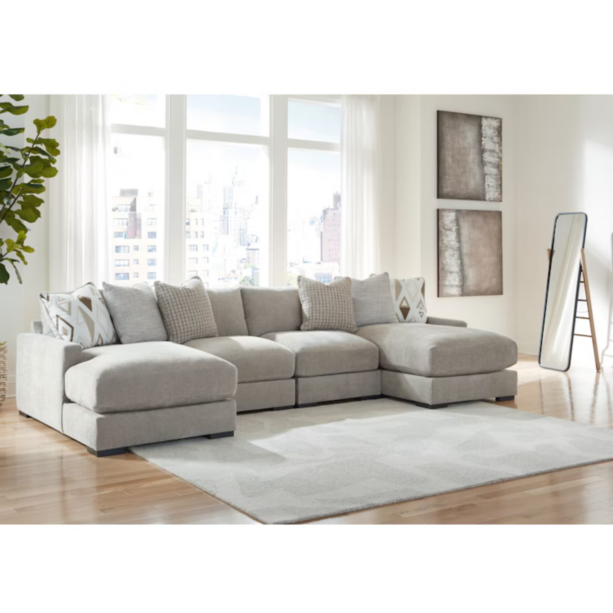 Aslan Court 4-Piece Sofa Pit Sectional