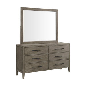 Versailles Contemporary 6-Drawer Dresser & Mirror