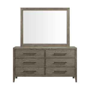 Versailles Contemporary 6-Drawer Dresser & Mirror