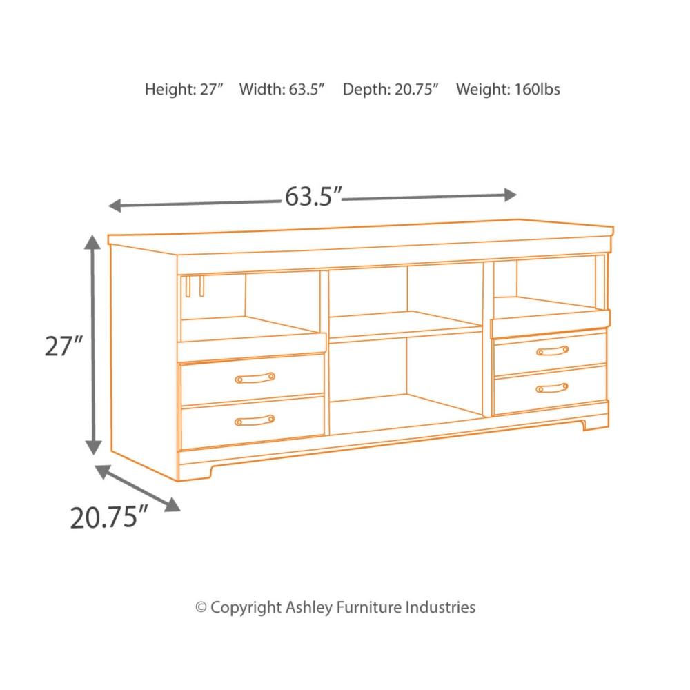 Trinell 63" TV Stand