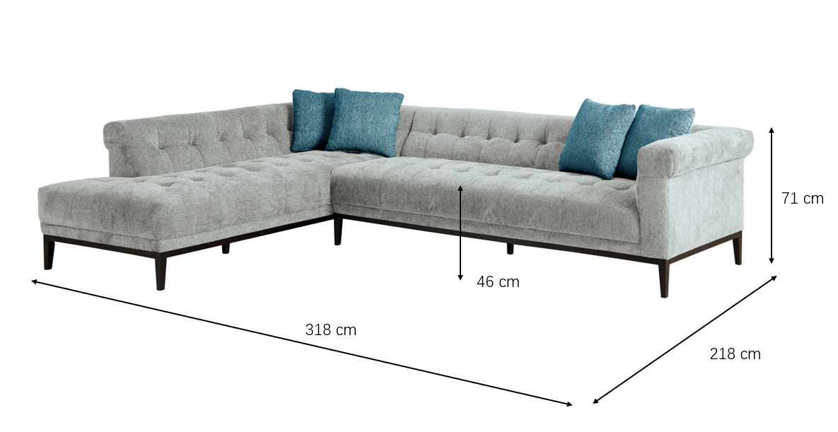 Agate Right Chaise Sectional