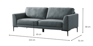 Dallas Sofa (222cm)