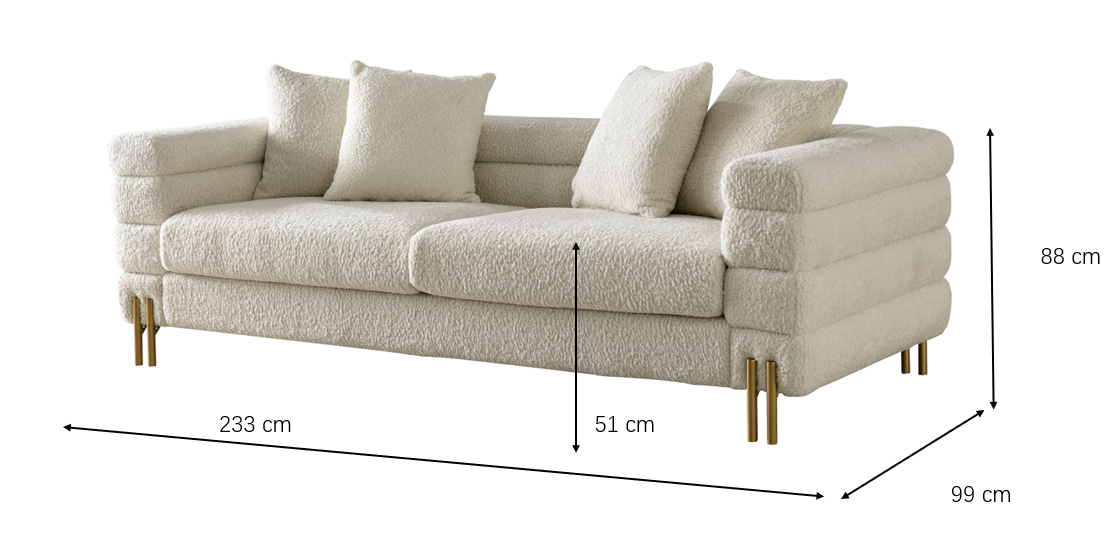 Cordelia Boucle Sofa