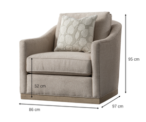 Rahaf Light Beige Chair