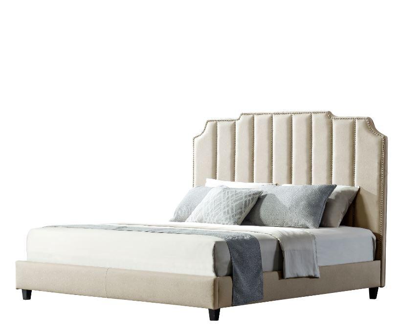 Cream Beauty Queen Bed