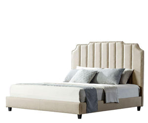 Cream Beauty Queen Bed