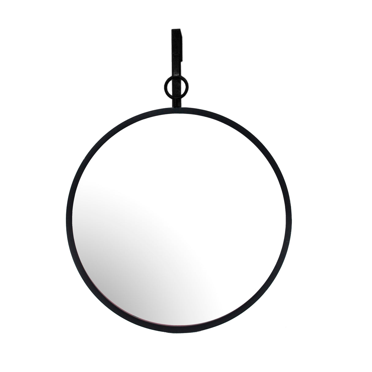 BLACK HANGING MIRROR, CIRCLE