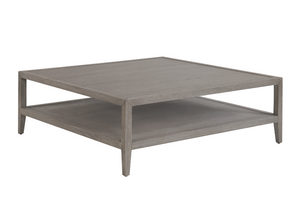 Grey Oak Wood Coffee Table