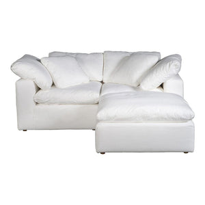 Clay Nook Modular Sectional Livesmart Fabric White