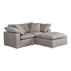 Clay Nook Modular Sectional Livesmart Fabric Light Grey